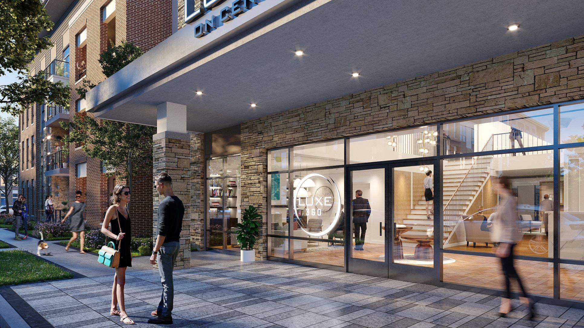 front of the Luxe 360 main entrance at Luxe 360 in Midlothian, Midlothian Virginia