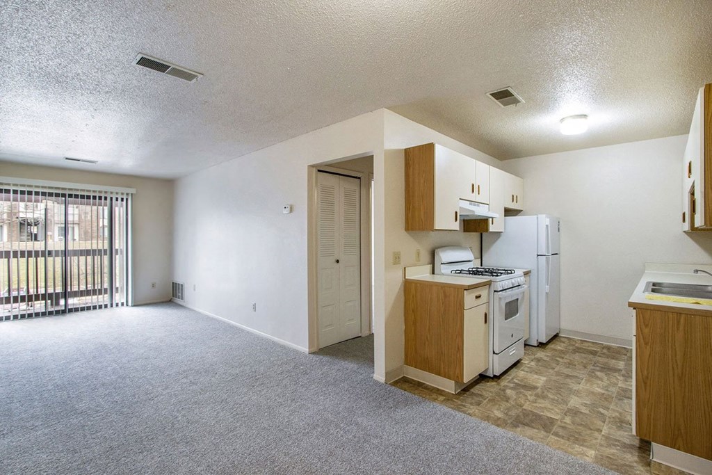 Open floor plan at Seville Apartments, Michigan, 49009