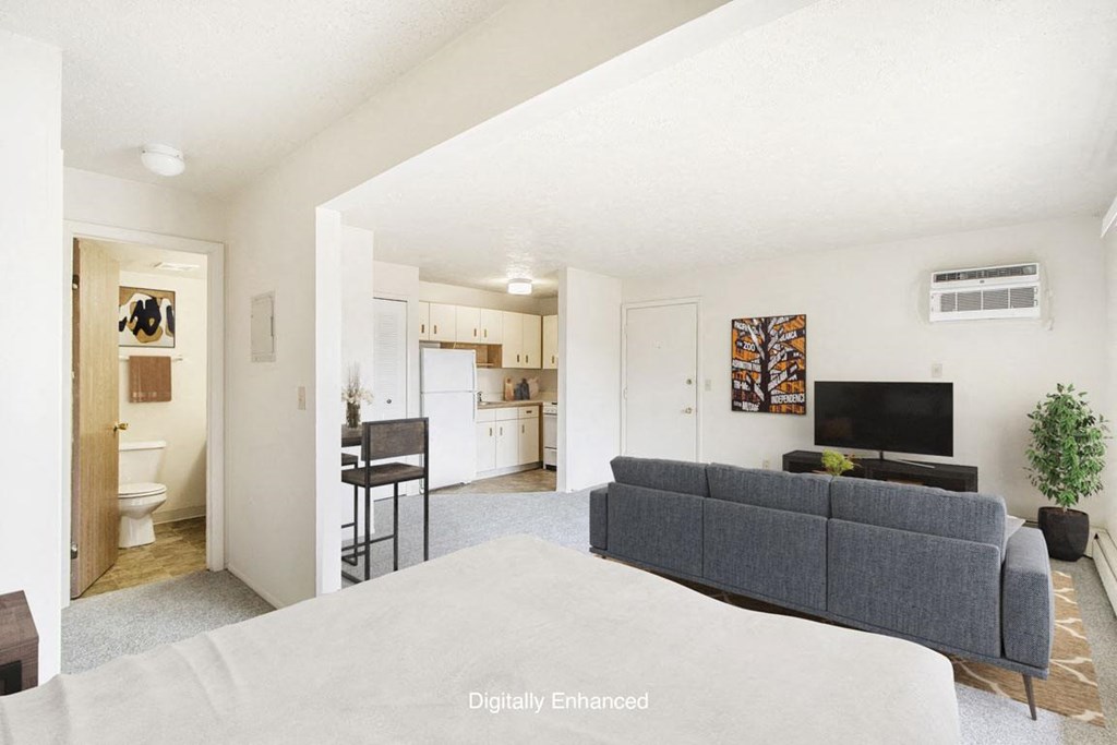 spacious studio apartment at Seville Apartments in Kalamazoo, MI 49009