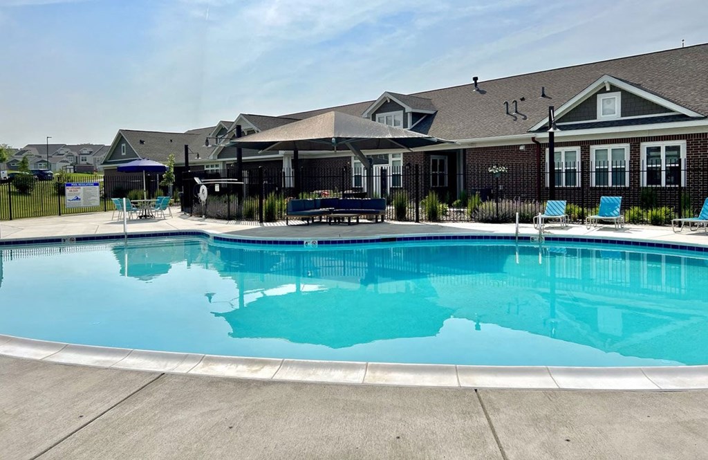 Resort Style Outdoor Pool at Strathmore Apartment Homes in West Des Moines, Iowa