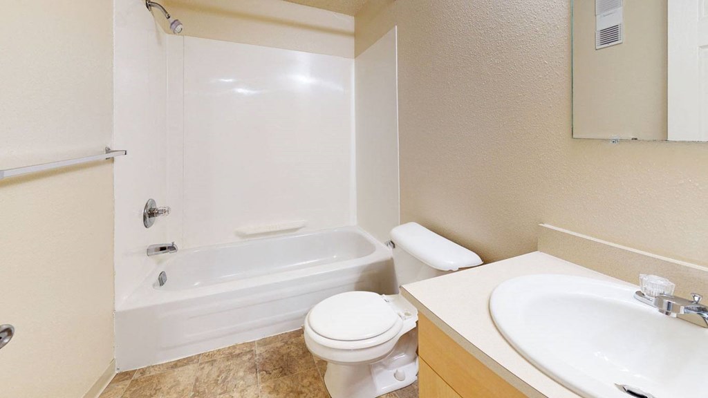 Upgraded Bathroom at Swiss Valley Apartments, Wyoming