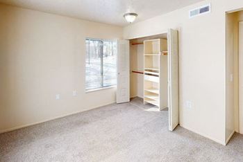 Luxury Apartment Closet at Swiss Valley Apartments, Wyoming