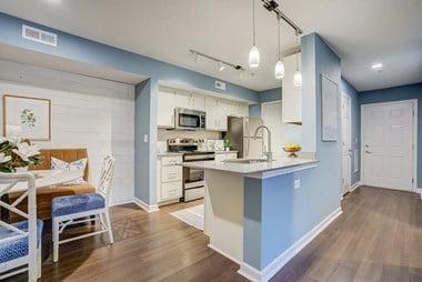 Fully Equipped Kitchen With Modern Appliances at Sunscape Apartments, Roanoke, VA