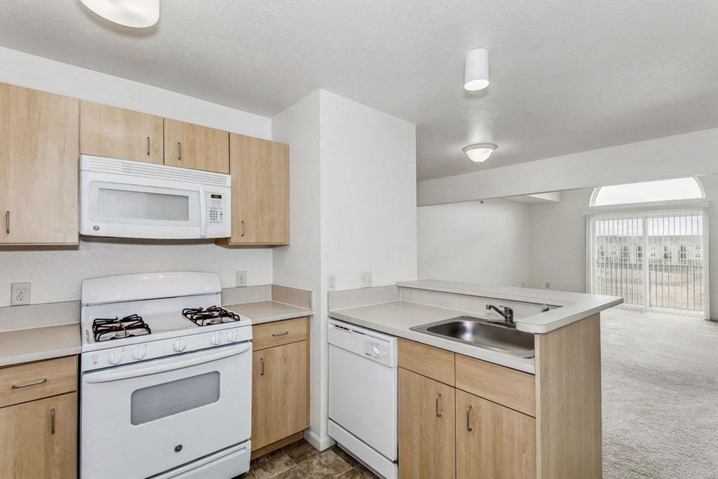 Two Bedroom Kitchen at Tall Oaks Apartment Homes, Kalamazoo, 49009