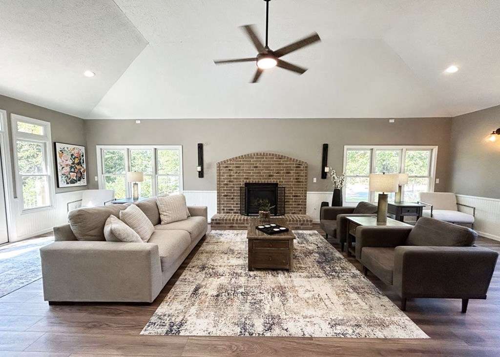 Clubhouse with fireplace at Tall Oaks Apartment Homes in Kalamazoo, MI 49009