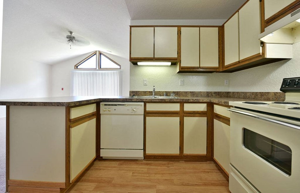 Kitchen with Dishwasher at Tanglewood Apartments in Oak Creek, WI