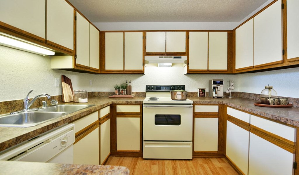 Well Equipped Kitchen at Tanglewood Apartments in Oak Creek, WI