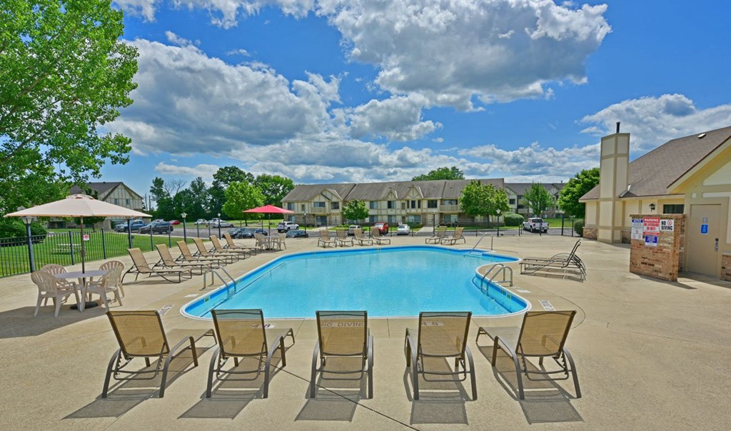 Large Outdoor Pool and Sundeck Area at Tanglewood Apartments, Oak Creek, 53154