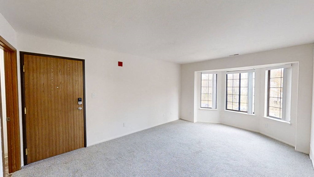 Bay Window in Living Room at Tanglewood Apartments, Oak Creek