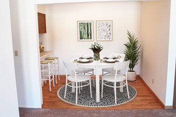 Dining Room Space in One Bedroom Mulberry Apartment Dining Room Space in One Bedroom Mulberry Apartment, at Tanglewood Apartments, Oak Creek, WI - Photo Gallery 3