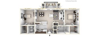 Floor Plan at The Enclave Apartments in Midlothian, VA