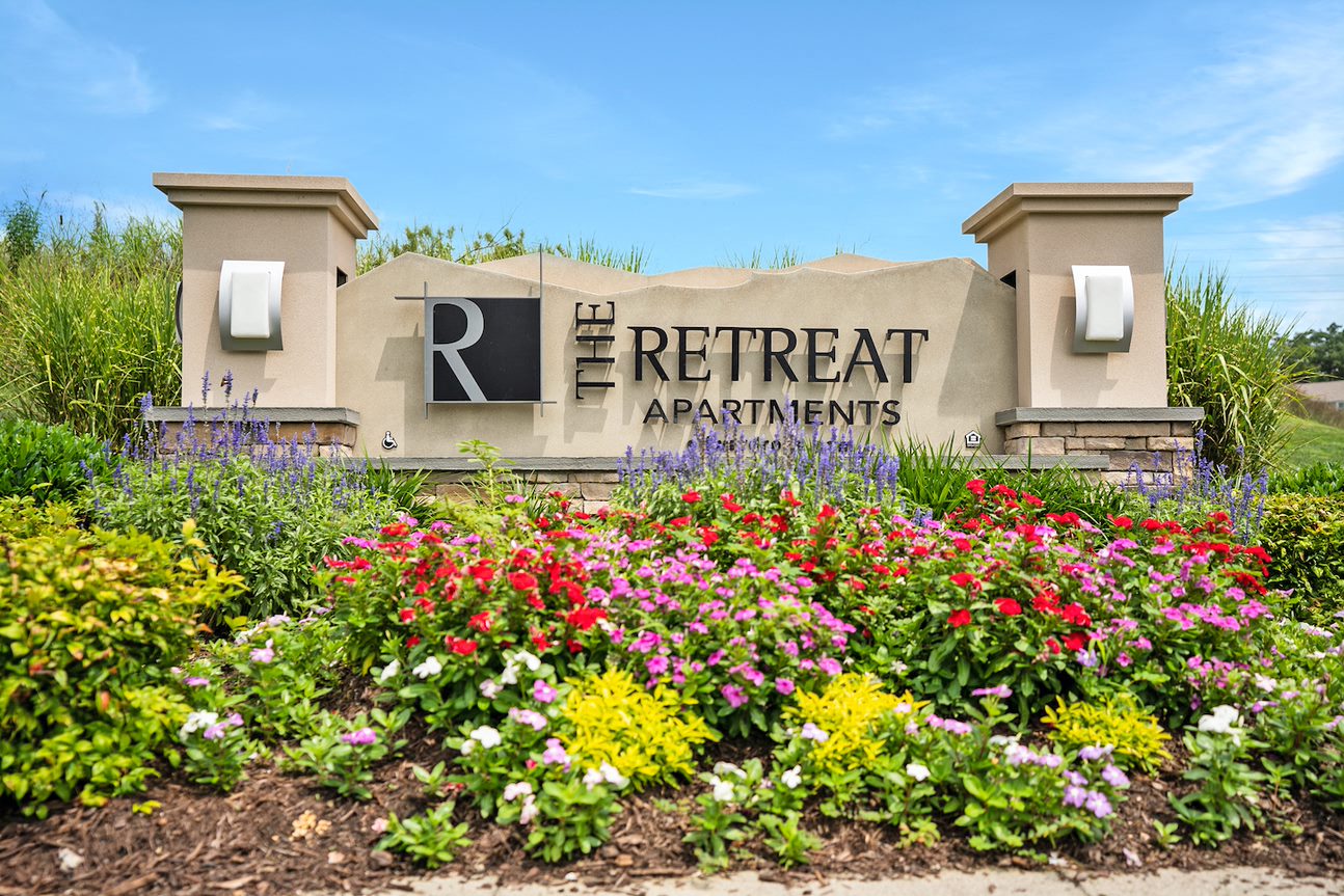 Property Sign at The Retreat Apartments, Roanoke