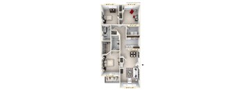 The Wilson - 3 BR 2 BA Floor Plan at Enclave Apartments, Midlothian, VA