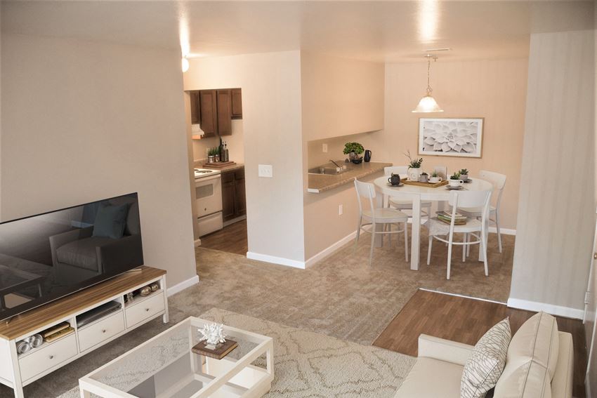 Buckingham Layout Dining Room Area Buckingham Layout Dining Room Area at Windsor Place Apartments, Davison, MI - Photo Gallery