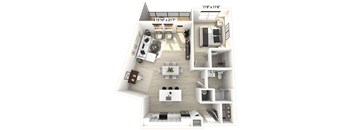 1 bed 1 bath luxury apartment at Luxe 360 on Centerpointe