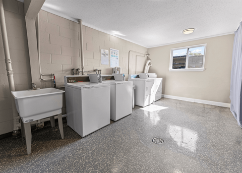 A kitchen with a dishwasher, sink, and a window.