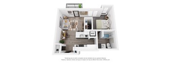 Birch - Studio at Uptown Square Apartments, Troy, 48083