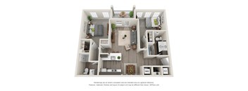 Sycamore 2 Bed 2 Bath Floor Plan at 24 at Bloomfield, Bloomfield Hills