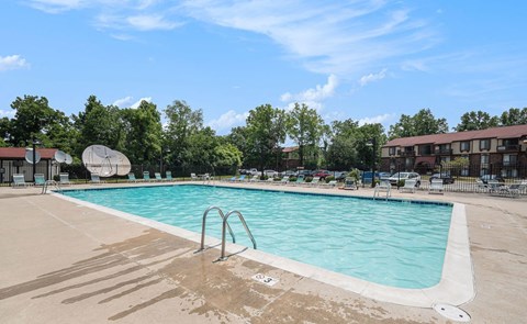 Large Sundeck and Pool at West Wind Apartments, Fort Wayne, 46808