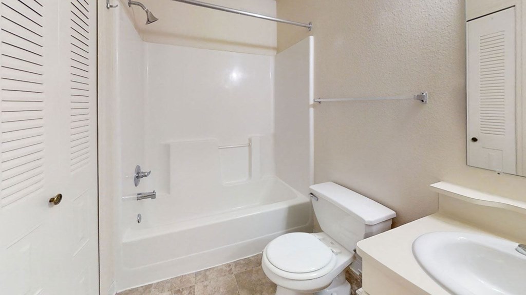 Bathroom at West Hampton Park Apartments in Elkhorn, NE 68022
