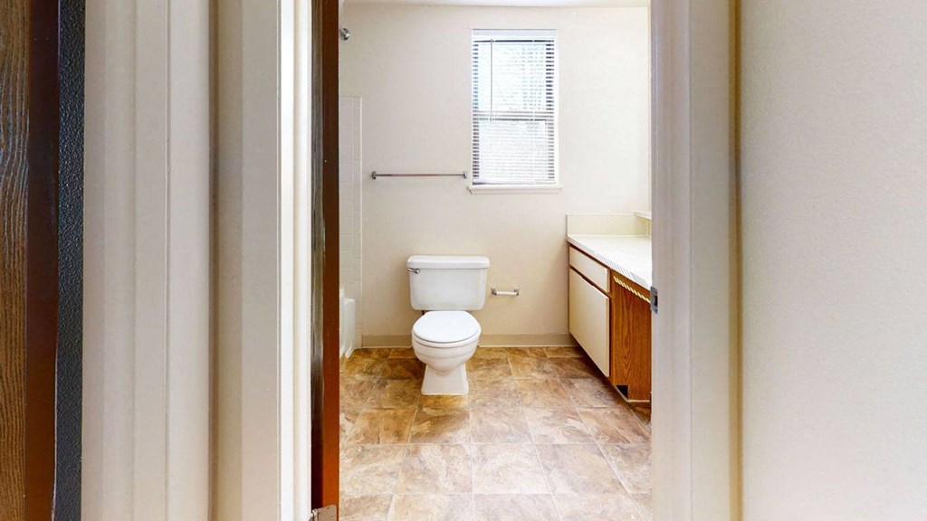end style bathroom with a window