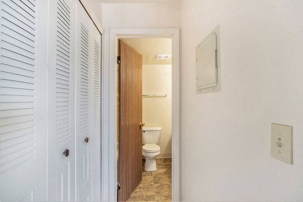 Studio Hallway to Full Bathroom at Wingate Apartments, Michigan, 49512