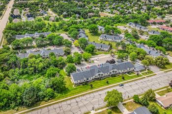 Aerial View of Neighborhood at Wood Creek Apartments, Kenosha