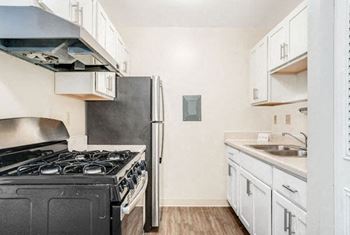 Renovated Kitchen at Wood Creek Apartments in Kenosha, WI