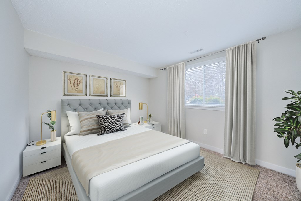 Luxurious Bedroom with Carpeting at Waterfront Apartments, Virginia 23453