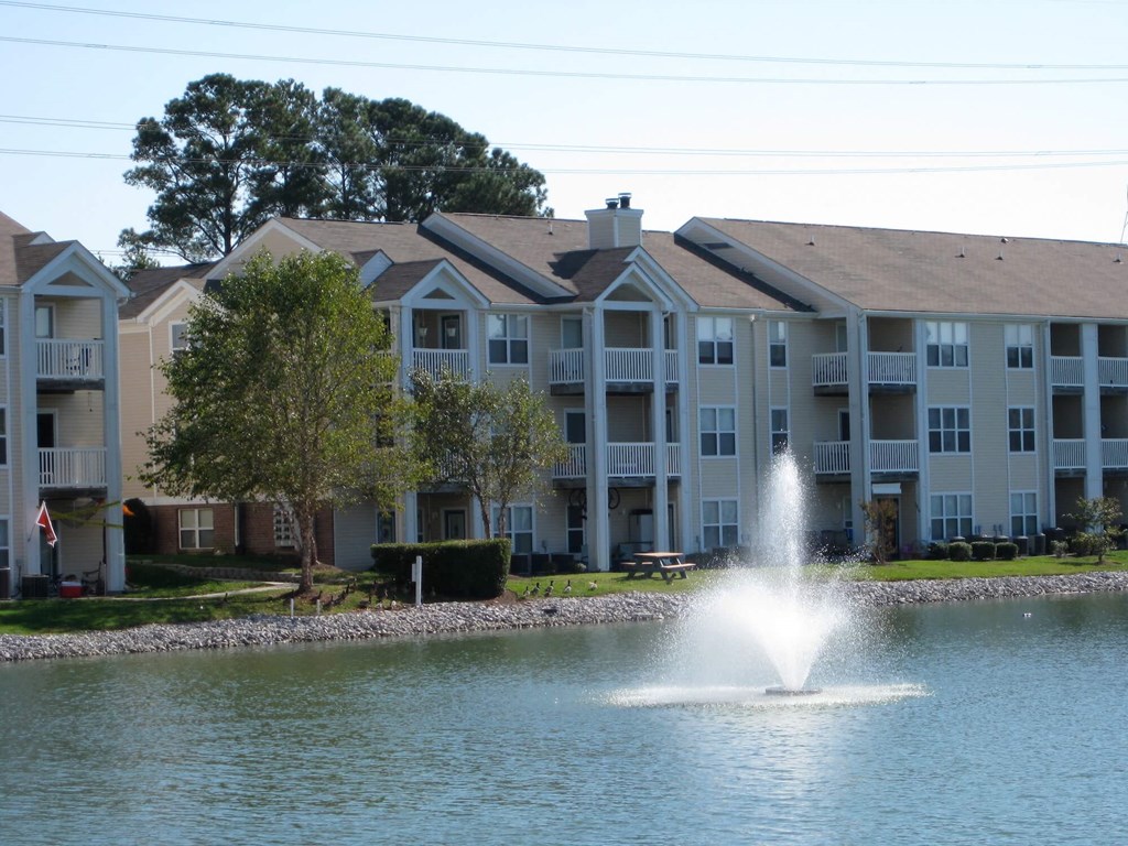 Lake Views with fountains at WaterFront Apartments, Virginia Beach, VA,23453