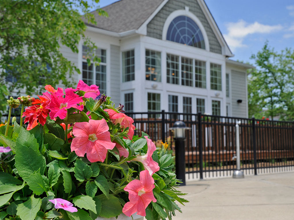 Clubhouse Exterior at Westlake Apartments, Belleville