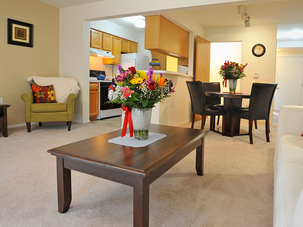 Dining And Living Area  at Westlake Apartments, Michigan, 48111