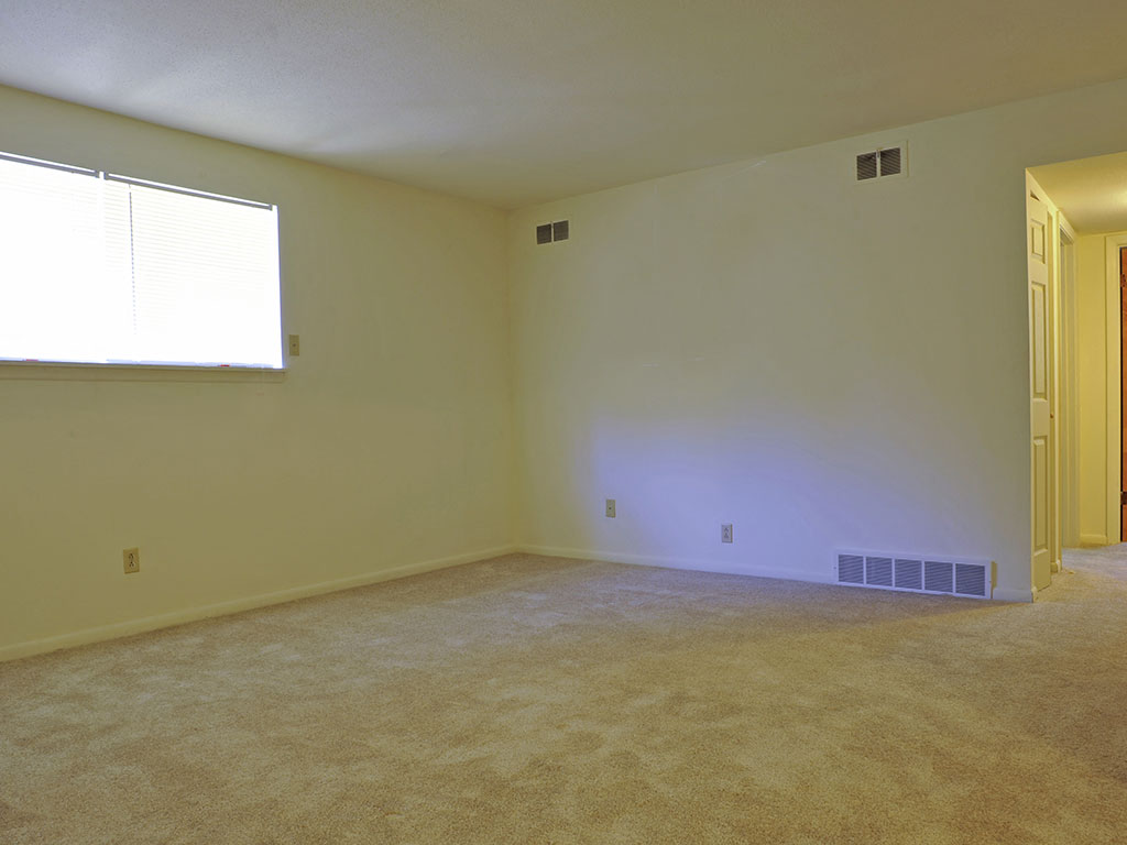 Spacious Living Room with Carpeting at Timberbrook Apartments, Peoria, 61614