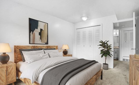 Spacious bedroom at Apple Ridge Apartments, Walker, MI