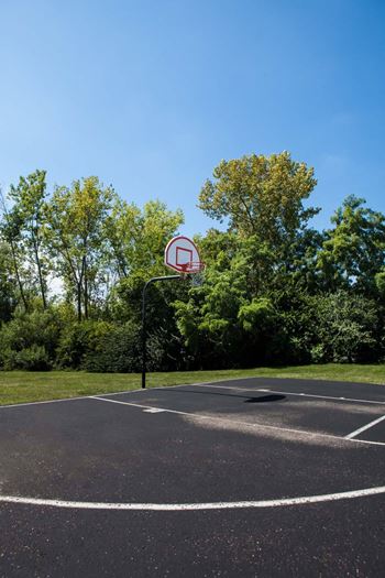 a basketball court with trees in the background at Autumn Woods Apartments, Ohio, 45342