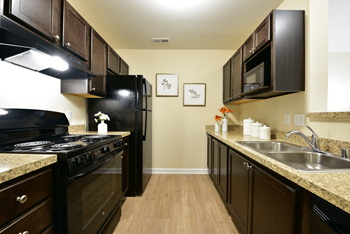 our apartments showcase a modern kitchen at Badger Canyon, Kennewick, WA