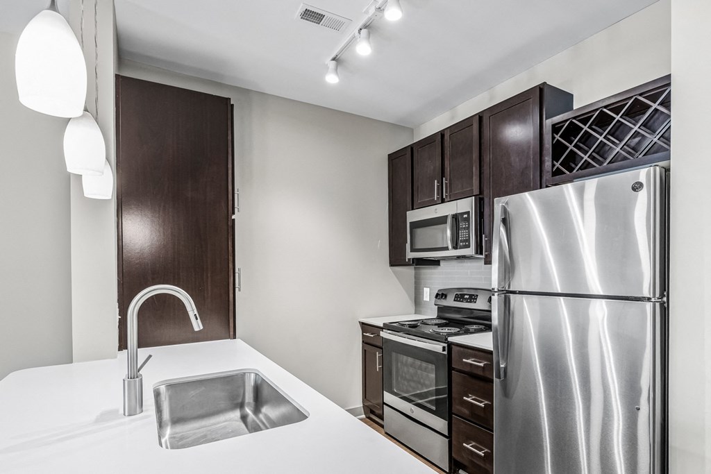 Benton Espresso Finishes at River Crossing Apartments, St. Charles