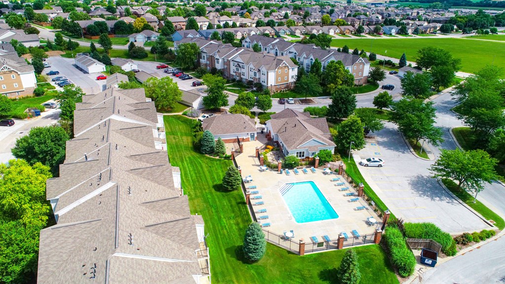 Gorgeous, Park Like Grounds at Brentwood Park Apartments in La Vista, NE