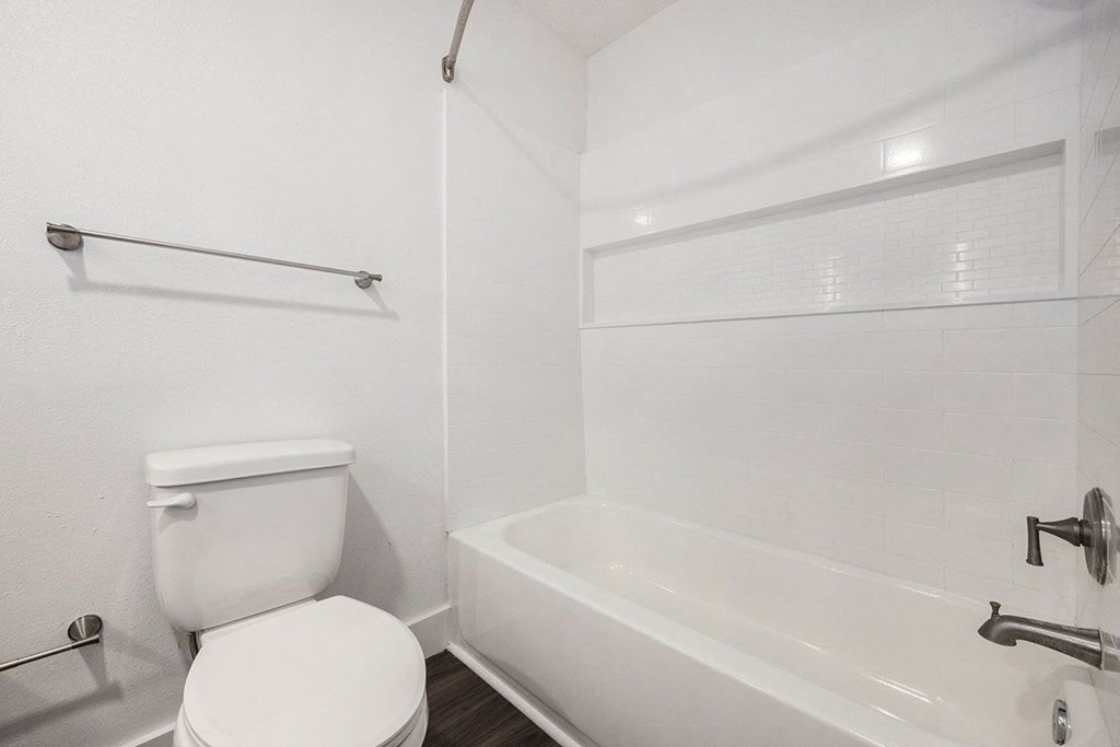 Renovated, Modern Shower/Bathtub at Byron Lakes Apartments, Byron Center, MI, 49315