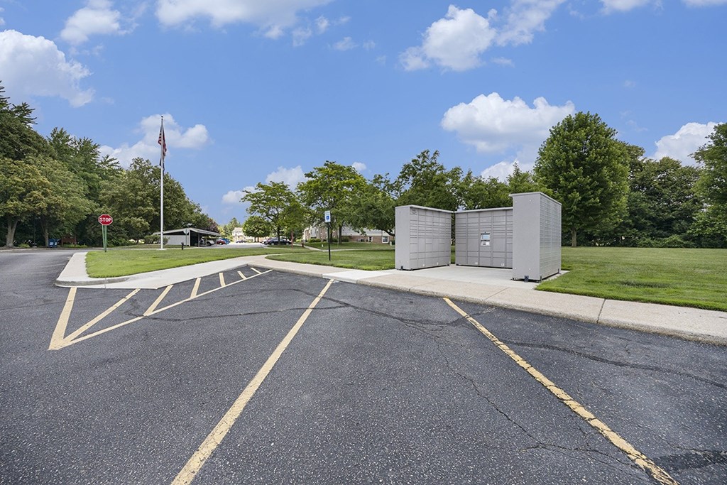 Amazon Hub package lockers at Byron Lakes Apartments, Byron Center, MI