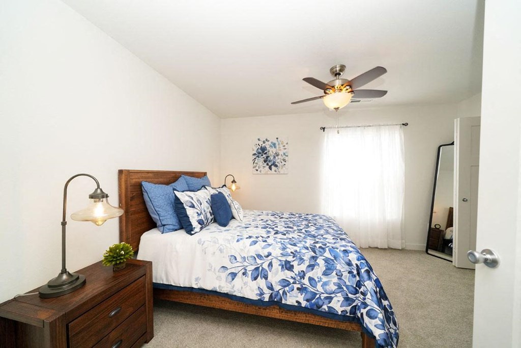 Well Decorated Bedroom at Copper Creek Apartment Homes, Maize, 67101