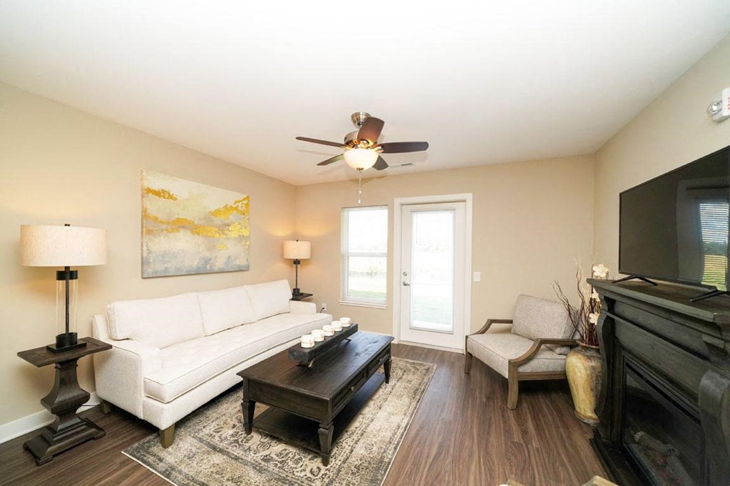 Naturally Lit Living Areas at Copper Creek Apartment Homes, Maize, KS