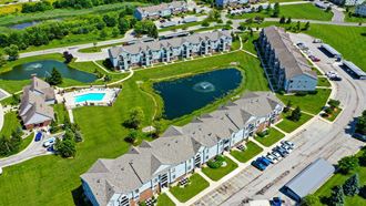 Fantastic Aerial View Fantastic Aerial View at Dupont Lakes Apartments in Fort Wayne, IN