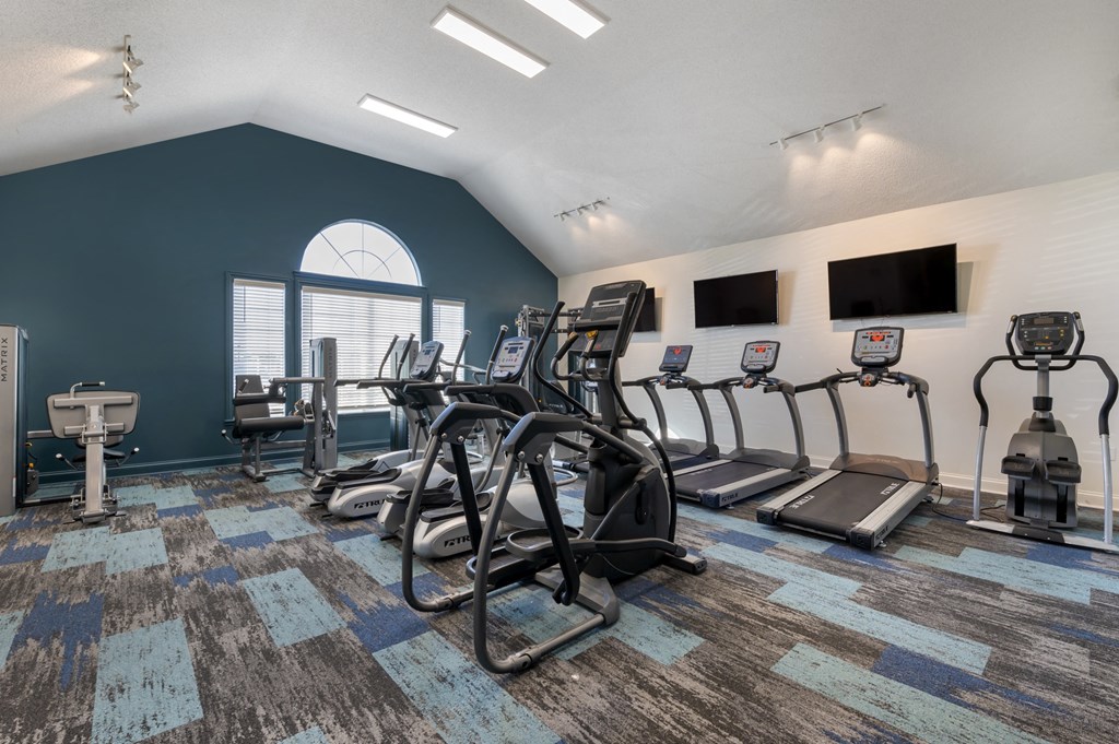 fitness room at Latitudes Apartments, Indianapolis