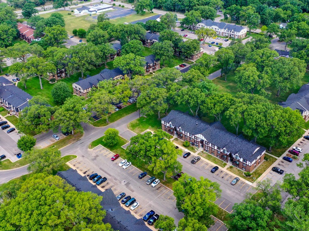 Aerial View Of The Property at Glen Oaks Apartments, Michigan