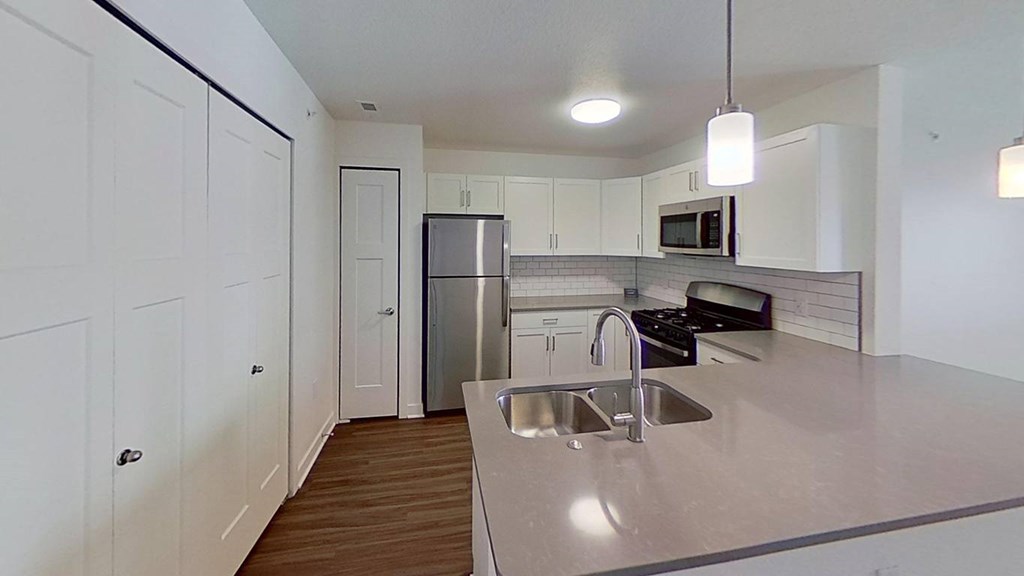 Stainless Steel Sink at The Grove Apartment Homes, Nebraska, 68512