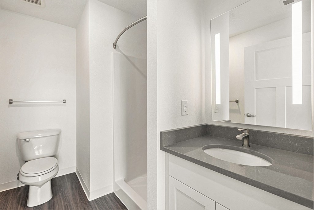 Spa Inspired Bathroom at The Grove Apartment Homes, Lincoln, NE