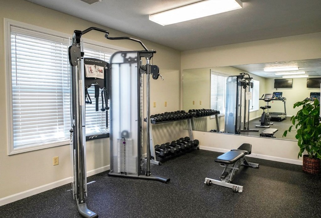 Modern Fitness Center at Gull Prairie/Gull Run Apartments and Townhomes, Michigan
