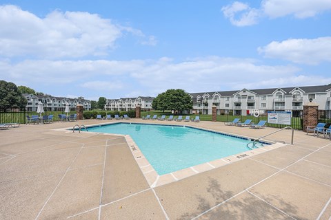 Outdoor Pool with Large Sundeck at Gull Prairie/Gull Run Apartments and Townhomes, Kalamazoo, Michigan