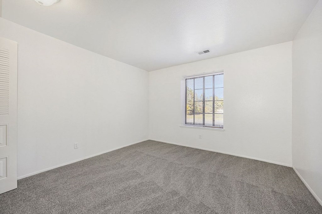 spacious bedroom with a window at Hampton Lakes Apartments, Michigan, 49534